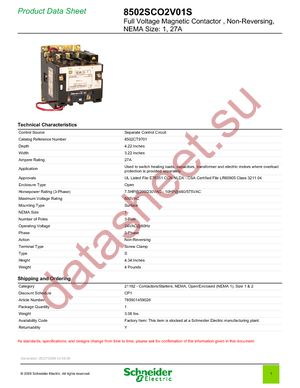 8502SCO2V01S datasheet  